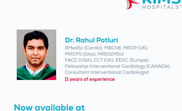 Photo of Dr Rahul Potluri Cardiologist