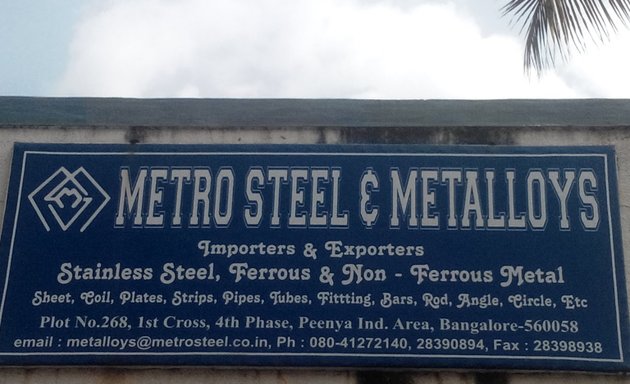 Photo of Metro Steel & Metalloys STAINLESS STEEL