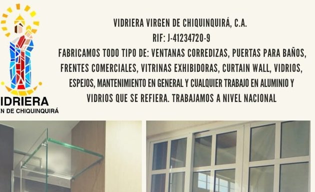 Foto de Vidriera virgen de Chiquinquirá C.A
