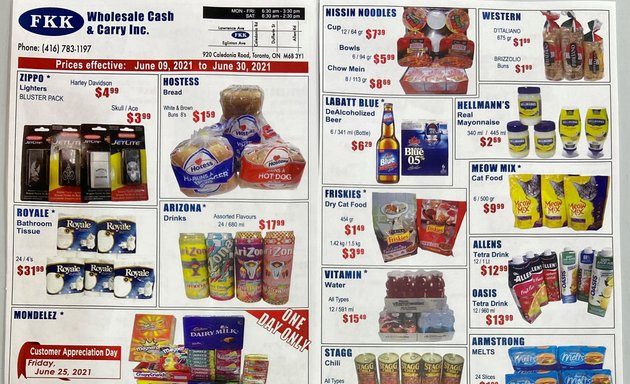 Photo of FKK Wholesale Cash & Carry Inc