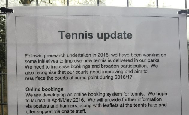 Photo of Lincoln's Inn Fields Tennis and Netball Courts