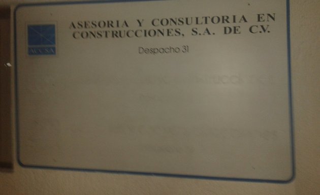 Foto de Asesoría y consultoría en construcciónes,S.A DE CV.