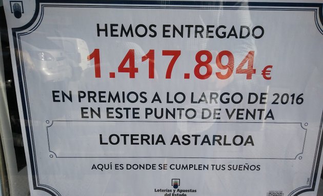 Foto de Lotería Astarloa - Administración nº 11 de Bilbao
