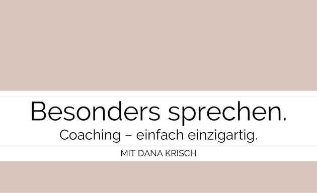 Foto von Besonders sprechen – Psychologische Beratung und Coaching mit Dana Krisch