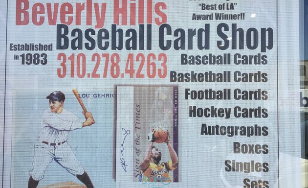 Photo of Beverly Hills Baseball Cards