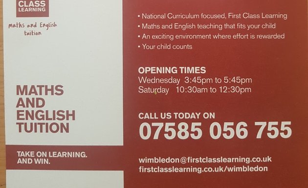 Photo of First Class Learning Wimbledon