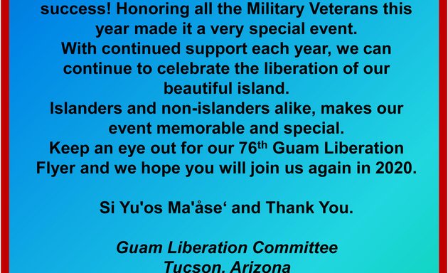 Photo of Guam Liberation - San Diego