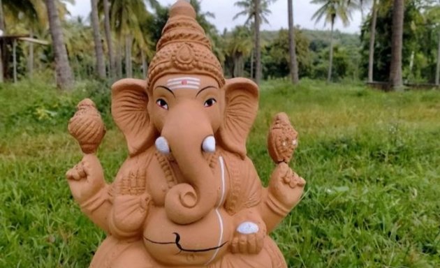 Photo of Ganesha and Gowri idol works