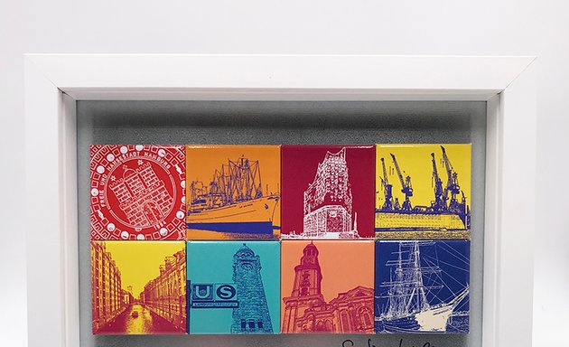 Foto von Art-domino® Cities in pop art by Sabine Welz