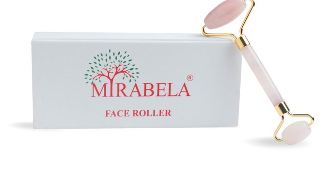 Photo of Jade Roller Vibrating Face Roller Gua Sha Electric Face Massager Cold Pressed Oil Essential Oil by MIRABELA