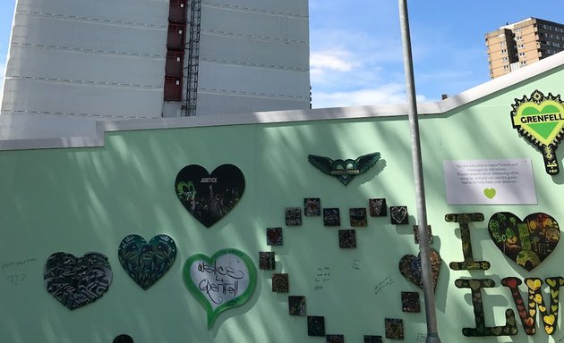 Photo of Grenfell Tower Memorial Wall