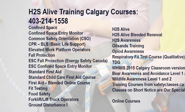 Photo of Calgary H2S Training