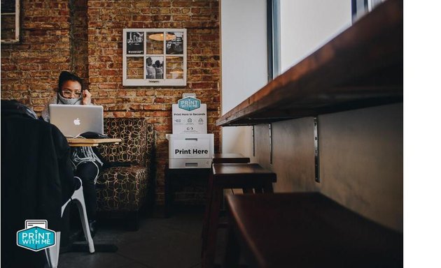 Photo of PrintWithMe Print Kiosk at Metropolis Coffee Company