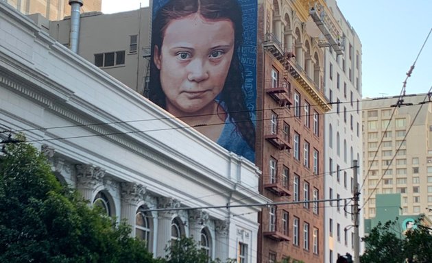Photo of Greta Thunberg Mural
