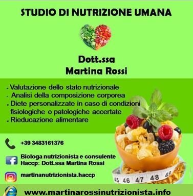 foto Dott.ssa Martina Rossi - Studio Nutrizionale