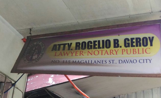 Photo of Atty. Rogelio B. Geroy