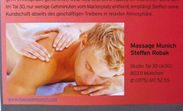 Foto von Massage Munich Malemasseur Masseur Gaymassage Intimrasur Kosmetik Wellness City Studio Tal 30