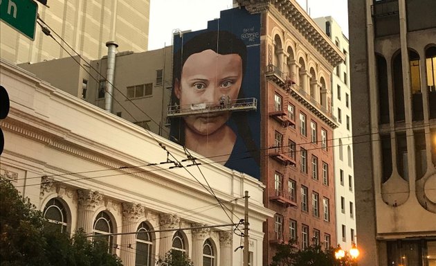 Photo of Greta Thunberg Mural