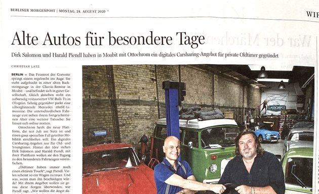 Foto von OttoChrom - OldtimerSharing und OldtimerVermietung deutschlandweit