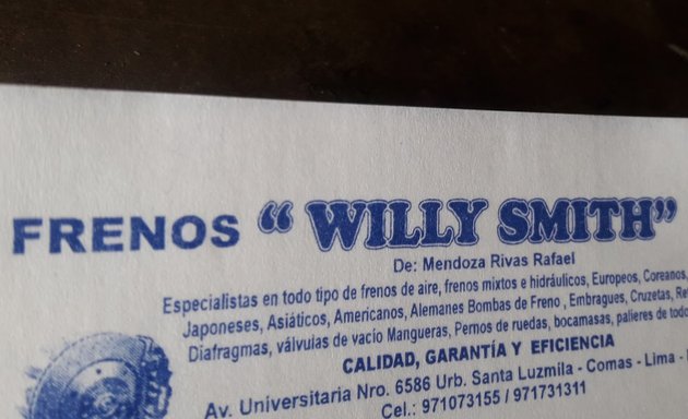 Foto de Frenos "Willy Smith"