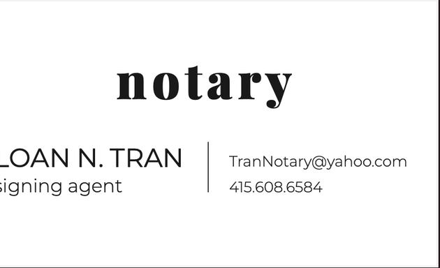 Photo of Tran Notary