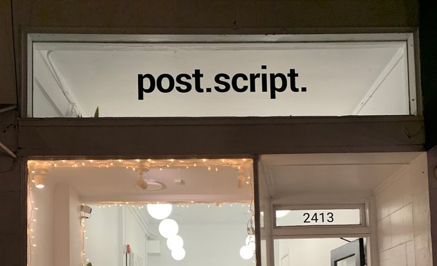 Photo of post.script.