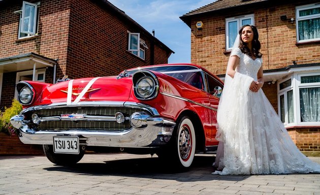 Photo of Bel Air Classic 1950's American wedding cars