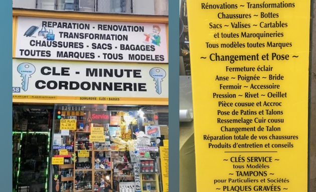 Photo de La Cordonnerie - Maroquinerie - Clé Minute -multiservices-badges -gravures