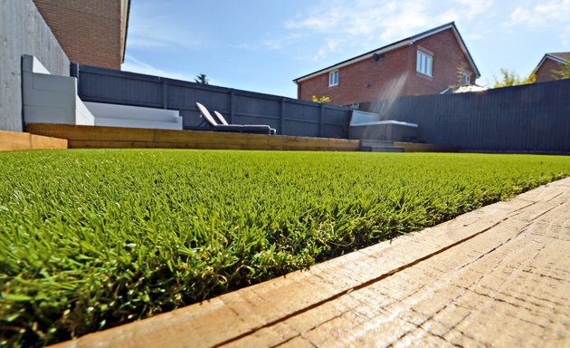 Photo of Artificial Grass & Composite Decking