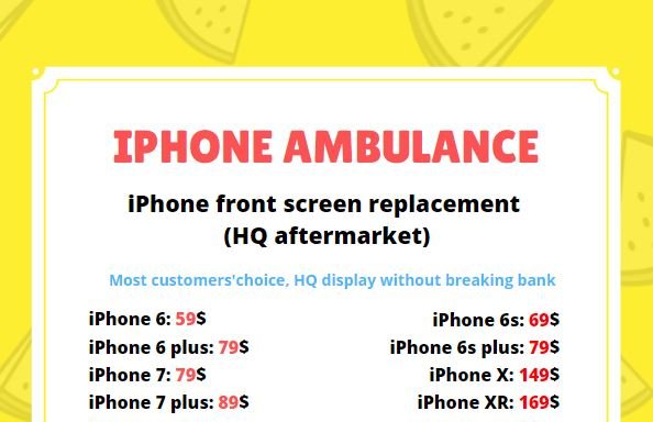 Photo of iPhone Ambulance