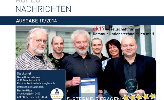 Foto von ek17 Gesellschaft für Kommunikationstechnologien mbH IT-Systemhaus