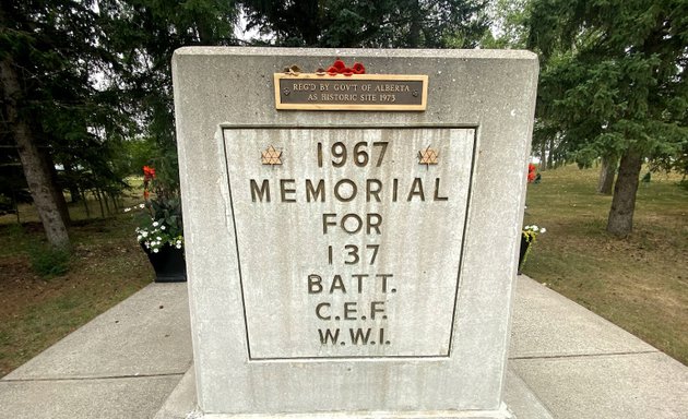 Photo of 137 Battalion Memorial for WW1