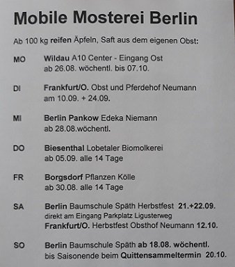 Foto von Mobile Mosterei Berlin