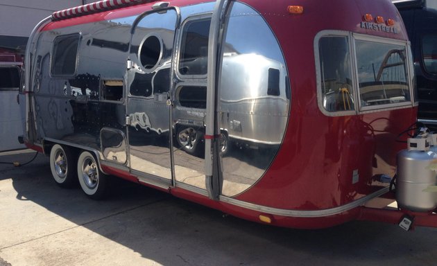 Photo of Spitfire Travel Trailer Airstream and Vintage Trailer Polishing