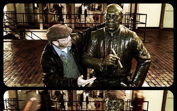 Photo of Red Auerbach Statue