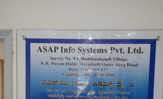 Photo of ASAP Info Systems Private Limited