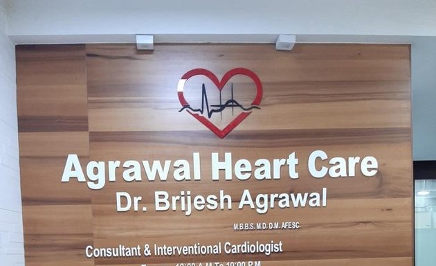 Photo of dr Brijesh Agrawal. Agrawal Heart Clinic.ecg 2decho Holter Angiography Angioplasty