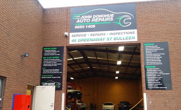 Photo of John Donohue Auto Repairs - Winner of the 2019/20 Manningham Business of the Year Excellence Award.