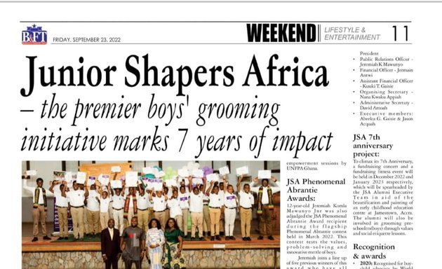 Photo of Junior Shapers Africa