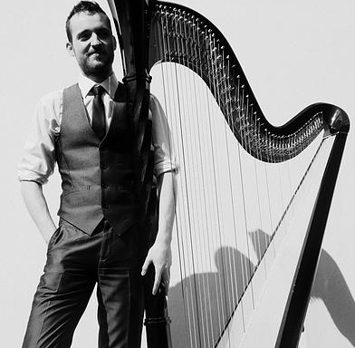 Photo of Tomos Xerri Harpist