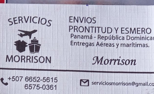 Foto de servicios morrison envios