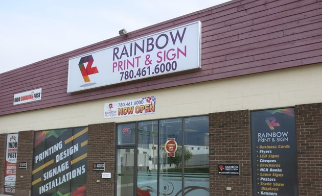 Photo of Rainbow Print & Sign