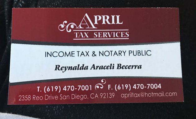 Photo of April Tax Services