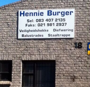 Photo of Hennie Burger Steelworks