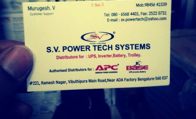 Photo of S V Power Tech Systems