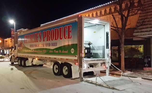 Photo of Charlie's Produce Inbound Freight Truck Lot