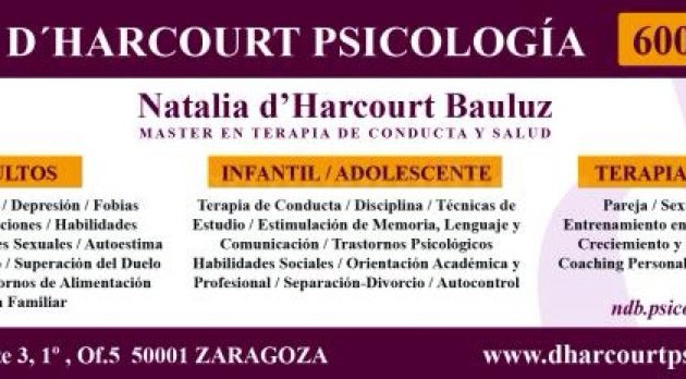 Foto de Psicólogos Zaragoza - d'Harcourt Psicología