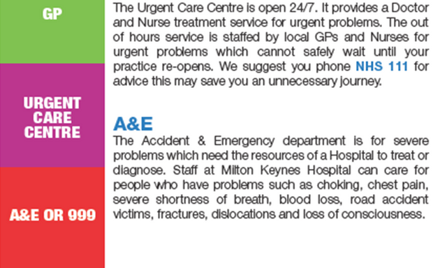 Photo of Milton Keynes Urgent Care Service at Milton Keynes University Hospital