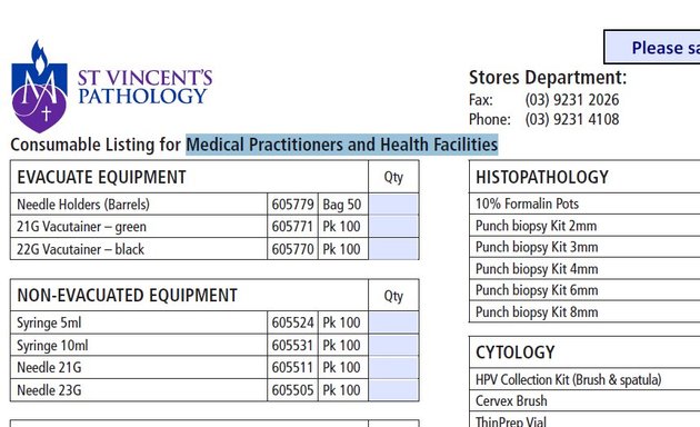 Photo of St Vincent's Pathology Box Hill