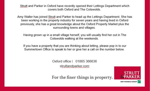 Photo of Strutt & Parker Oxford Estate Agents